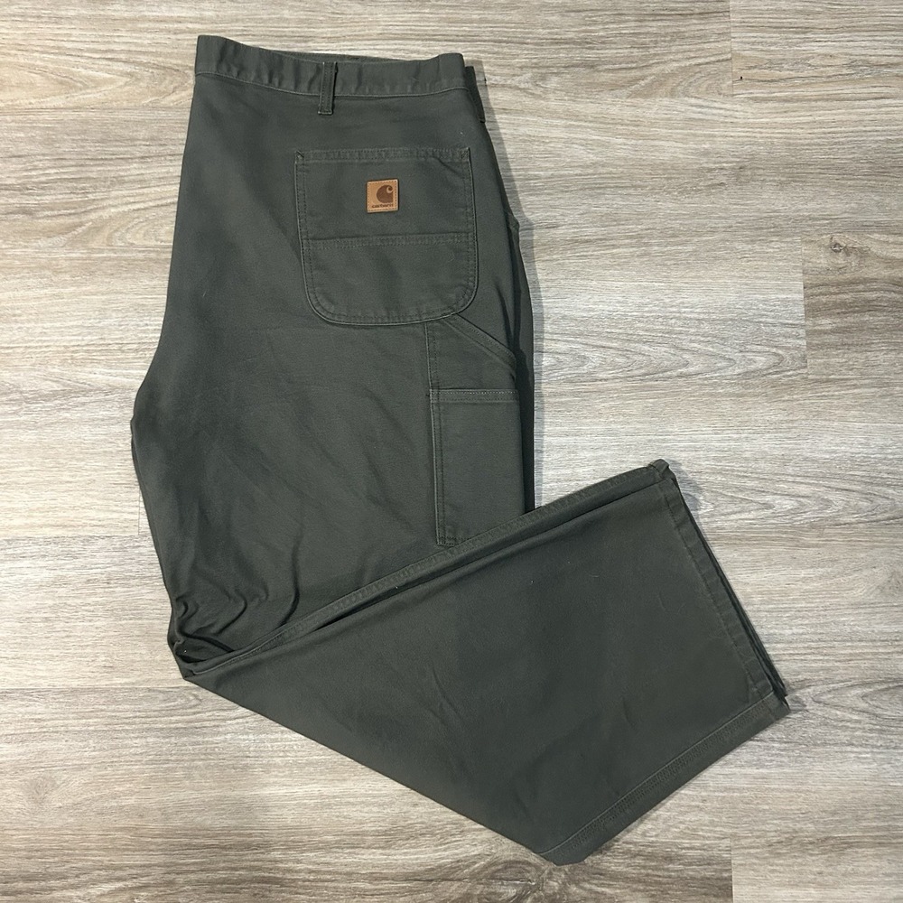 Carhartt Pants Mens 46x32 Loose Fit Work Utility Green BN0011-M